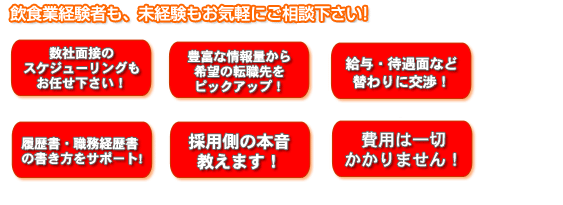 貴方の転職をフルサポート